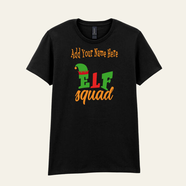 Elf Squad Ladies Personalised T Shirt Thumbnail