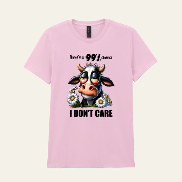 I Don't Care Sarcastic Cow T Shirt Thumbnail