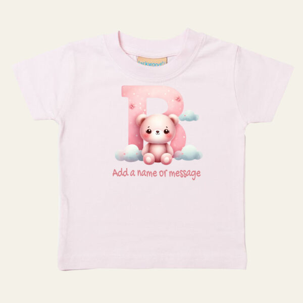 Teddy Alphabet Personalised T Shirt  Thumbnail