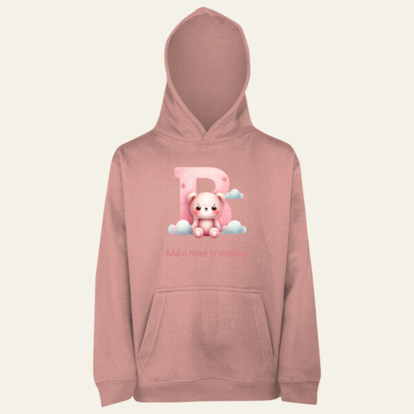  Teddy Alphabet Children's Personalised Hoodie  Thumbnail