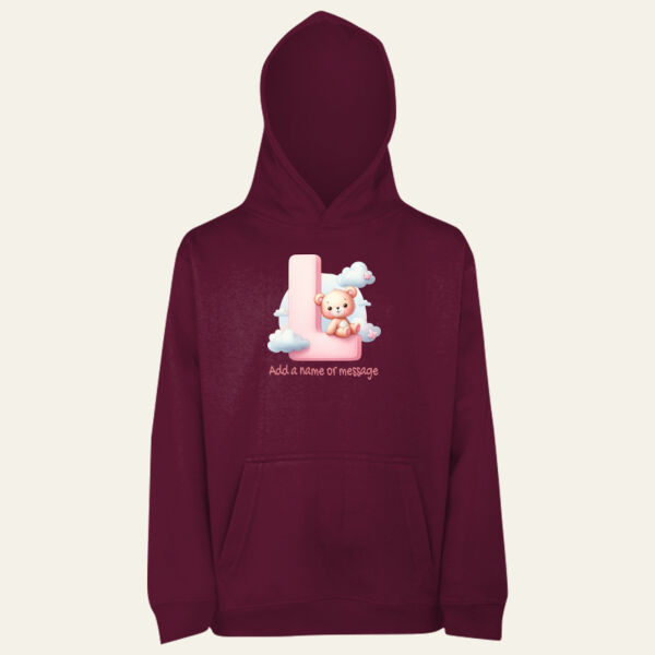  Teddy Alphabet Personalised Children's Hoodie  Thumbnail