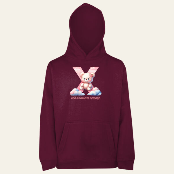 Teddy Alphabet Personalised Hoodie  Thumbnail