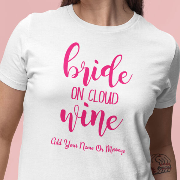 Bride On Cloud Wine Lady Fit T Shirt  Thumbnail