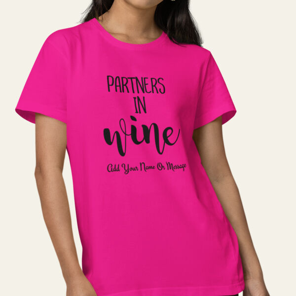 Partners In Wine Personalised T Shirt   Thumbnail