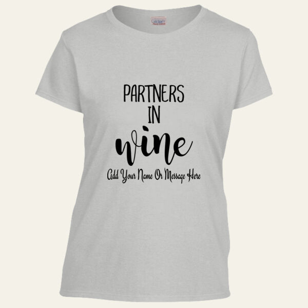 Partners In Wine Lady Fit T Shirt   Thumbnail