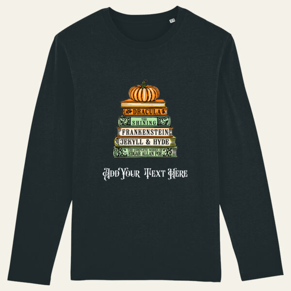 Halloween Books Organic Cotton Long Sleeve T Shirt Thumbnail