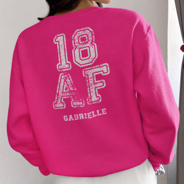 18th Birthday Personalised Sweatshirt  Thumbnail