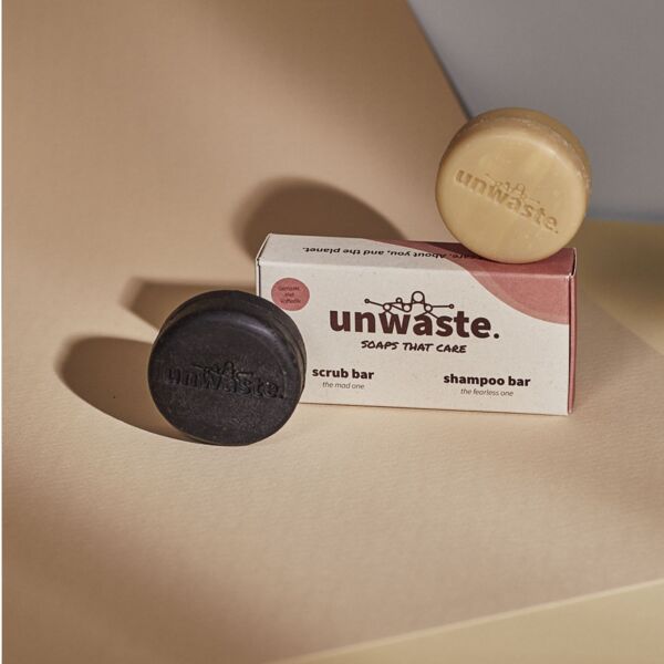 Unwaste Duopack Scrub & Shampoo bar Thumbnail