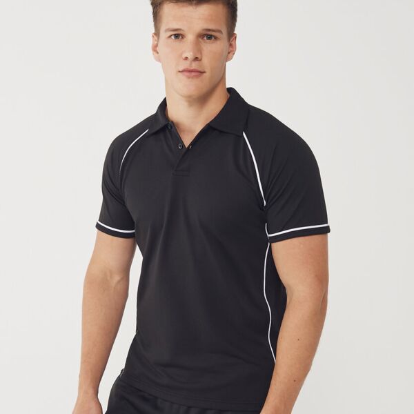 Piped performance polo Thumbnail