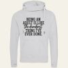 Cross neck hoodie Thumbnail